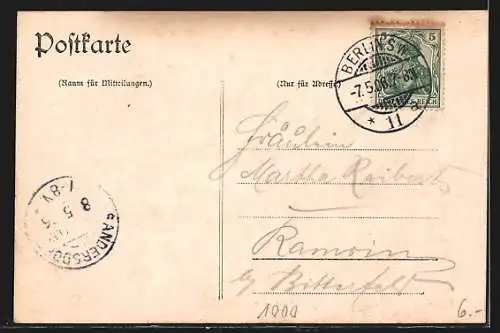 AK Berlin, Totalansicht mit Dom