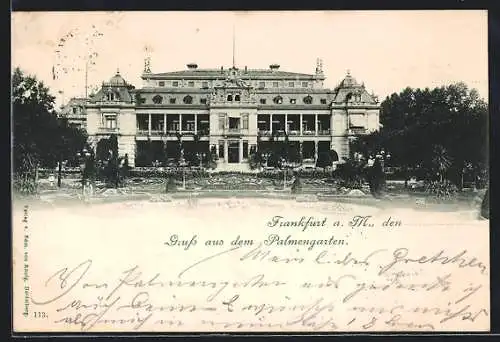 AK Frankfurt-Westend, Palmengarten