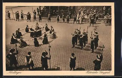 AK Nördlingen, Historisches Tanzspiel, Tanz der Bürgermädchen