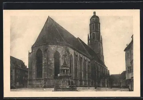 AK Nördlingen, Partie bei der Kirche