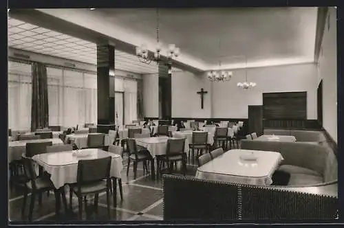 AK Bad Wörishofen, Kuranstalt Sebastianeum, Speisesaal