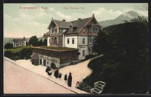 AK Krummhübel i. Rsgb., Hotel Berliner Hof