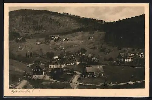 AK Agnetendorf, Gesamtansicht aus der Vogelschau