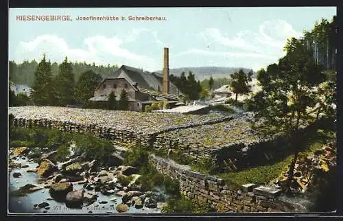 AK Schreiberhau im Riesengebirge, Blick zur Josefinenhütte