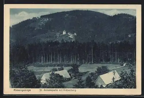 AK Arnsdorf /Riesengebirge, St. Annakapelle mit Kräberberg