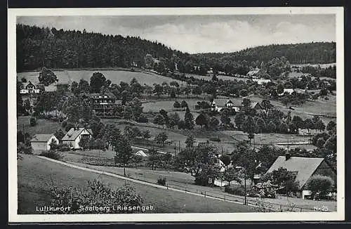 AK Saalberg i. Riesengeb., verstreut liegende Häuser und Gehöfte