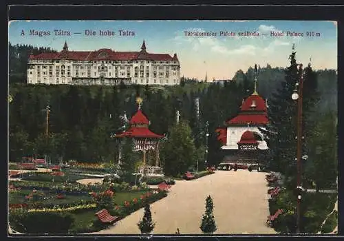 AK Tatralomnicz, Palota szalloda, Hotel Palace, Hohe Tatra