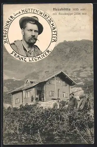 AK Hesshütte, Rosskuppe, Bergführer Franz Lechner