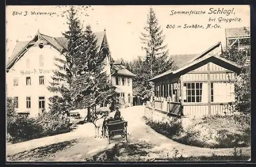 AK Raach am Hochgebirge, Schlagl, Hôtel J. Westermayer