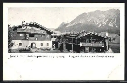 AK Ramsau am Dachstein, Kulm, Pruggers Gasthaus