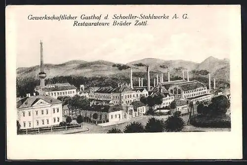 AK Ternitz, Gewerkschaftlicher Gasthof d. Schoeller-Stahlwerke AG, Inh. Brüder Zotti