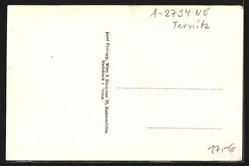 AK Ternitz, Gewerkschaftlicher Gasthof d. Schoeller-Stahlwerke AG, Inh. Brüder Zotti