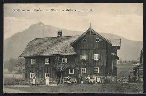 AK Mitterberg /Ennstal, Gasthaus zum Häuserl im Wald