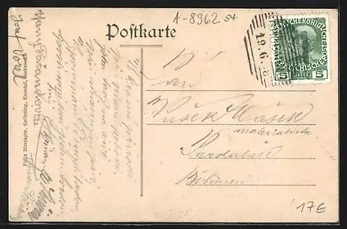 AK Mitterberg /Ennstal, Gasthaus zum Häuserl im Wald