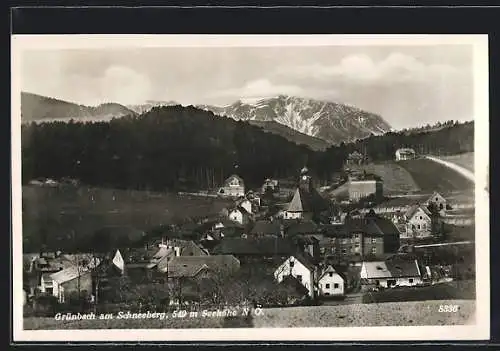 AK Grünbach am Schneeberg /N. Ö., Gesamtansicht