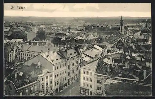 AK St. Pölten, Gesamtansicht aus der Vogelschau