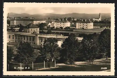 AK St. Pölten /N. D., Ortsansicht aus der Vogelschau