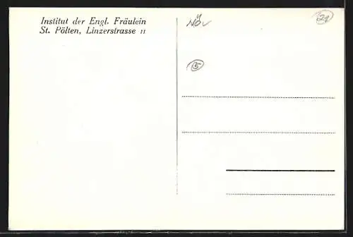 AK St. Pölten, Kloster der Engl. Fräulein, Linzerstrasse 11