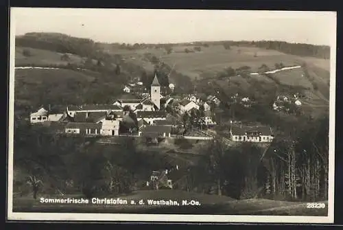 AK Christofen a. d. Westbahn /N.-Oe., Gesamtansicht