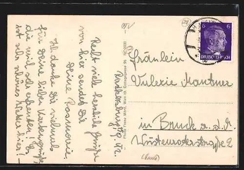 AK Radkersburg, Parite auf dem platz mit Rathaus und Rathausturm