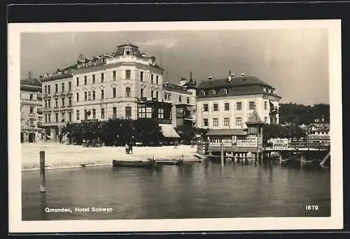 AK Gmunden, Hotel Schwan am Hafen