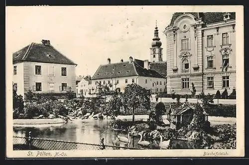 AK St. Pölten /N.-Oe., Bischofsteich