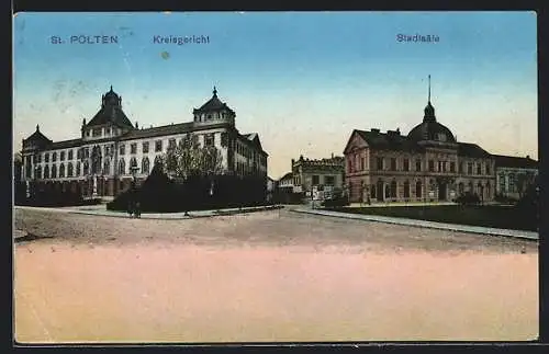AK St. Pölten, Kreisgericht und Stadtsäle