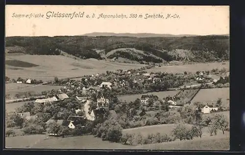 AK Gleissenfeld a.d. Aspangbahn, Panorama aus der Vogelschau