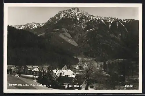 AK Kernhof /N.-Oe., Ortsansicht aus der Vogelschau