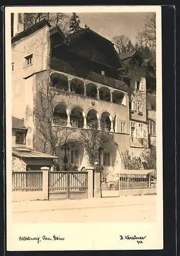 AK Salzburg, Strassenpartie Am Stein