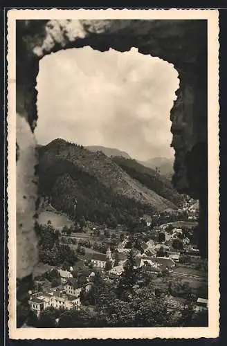 AK Hohenberg, Ortsansicht, Blick von der Ruine