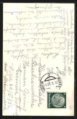 AK Hohenberg /N.-Ö., Gesamtansicht mit Schneeberg