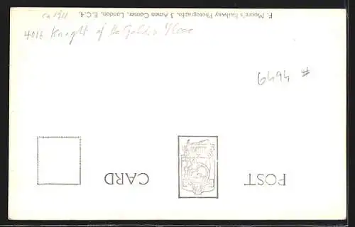 AK Knight of the Golden Fleece Locomotive, Great Western Railway, englische Eisenbahn