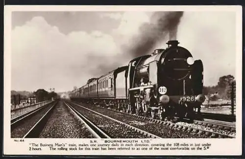 AK The Business Man`s train, S. R. Bournemouth Ltd., englische Eisenbahn
