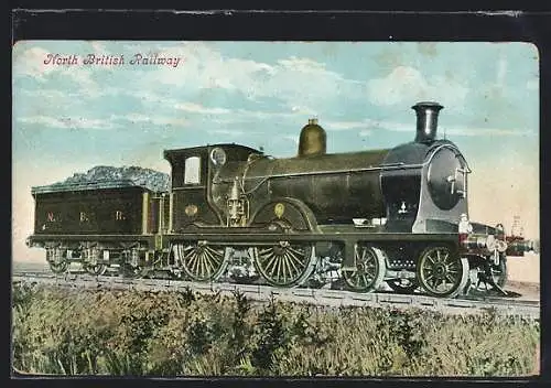 AK North British Railway, englische Eisenbahn
