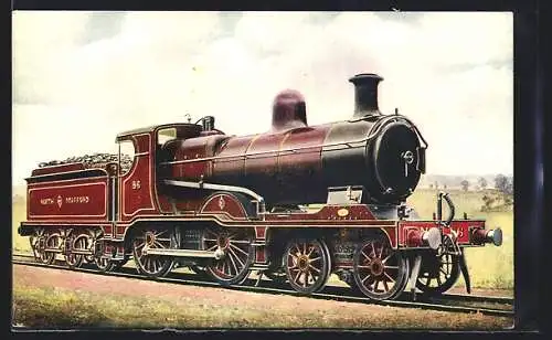 AK Englische Eisenbahn, Lokomotive No. 86 der North Staffordshire Rly.