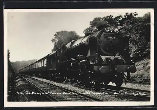 AK The Merseyside Express Royal Scot Class 7 P Locomotive, englische Eisenbahn
