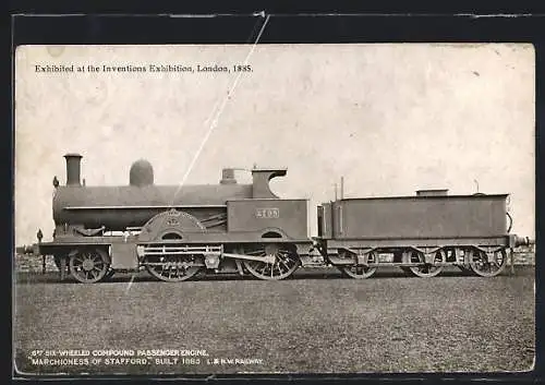 AK Six-Wheeled Compound Passenger Engine Marchioness of Stafford, London & North Western Railway