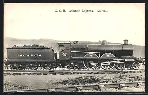 AK G. C. R. Atlantic Express, No. 265, englische Eisenbahn