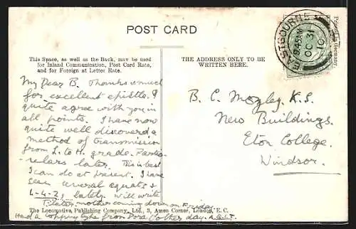 AK Englische Eisenbahn 335, LSWR