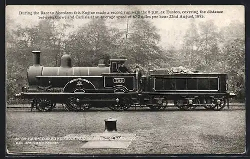 AK Englische Eisenbahn-Lokomotive No. 790 Hardwicke der L. & N. W. Railway
