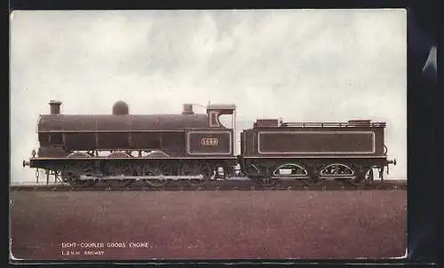 AK Lokomotive No. 1866 der L. & N. W. Railway, Englische Eisenbahn