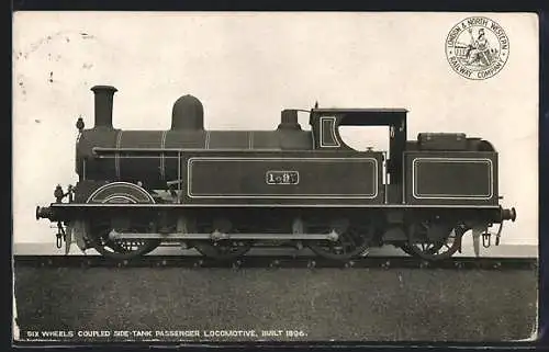AK Englische Eisenbahn 1597, Six wheels Coupled Side-Tank Passenger Locomotive