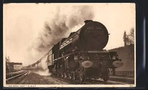 AK The Royal Scot Scottish Express Train between London and Glasgow, englische Eisenbahn