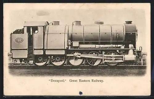 AK Decapod Great Eastern Railway, englische Eisenbahn