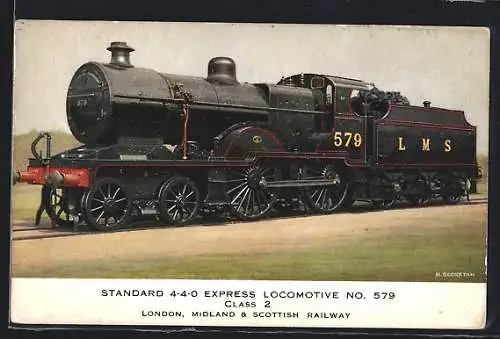AK Standard 4-4-0 Express Locomotive No. 579 Class 2, englische Eisenbahn