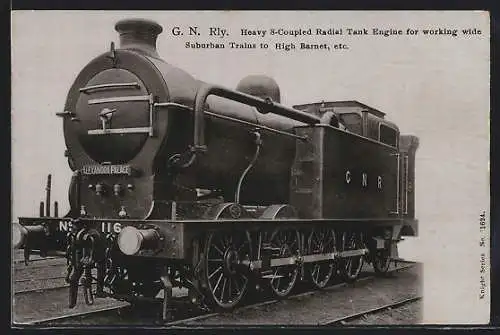 AK G. N. Railway Heavy 8-coupled Radial Tank Engine, englische Eisenbahn