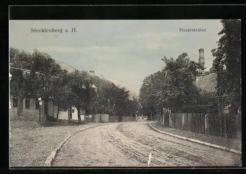 AK Stecklenberg a. H., Hauptstrasse