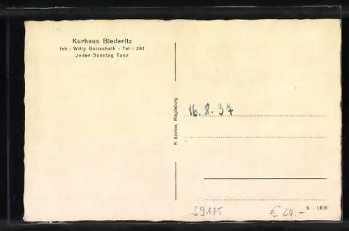 AK Biederitz, Kurhaus Biederitz