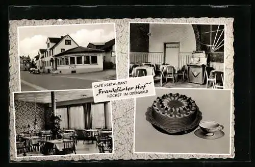 AK Höchst im Odenwald, Café-Restaurant Frankfurter Hof